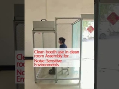 Utilizzo delle cabine di pulizia nelle sale pulite Assemblaggio per ambienti sensibili al rumore