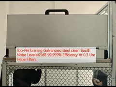 Alte prestazioni di acciaio galvanizzato pulito Livello di rumore della cabina ≤65dB 99,999% Efficienza a 0,3 Um Filtri Hepa