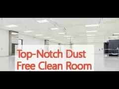 Sala pulita senza polveri di prima qualità con velocità media del vento di 0,3-0,5 m/s e pavimento epossidico