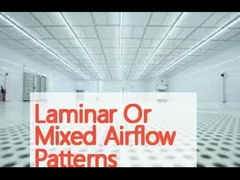 Modelli di flusso d'aria laminare o misto Camera pulita modulare con filtro Hepa H14/H13 0,3-0,5 m/s Velocità media del vento