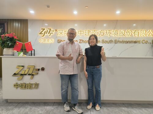 Latest company news about Clienti dall'Indonesia hanno visitato China Construction Shenzhen Zhong Jian South Environment Co., Ltd.