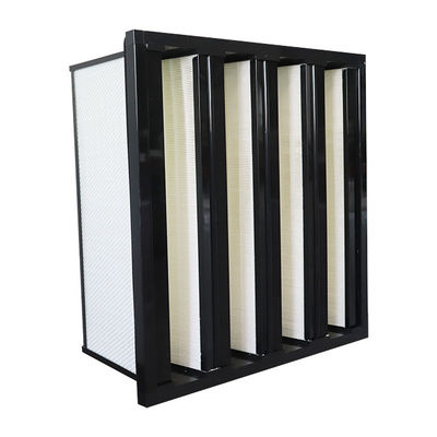 W Forma V Filtro d'aria di banca Superfine Fibra di vetro H11 H12 99,99% 0,3um