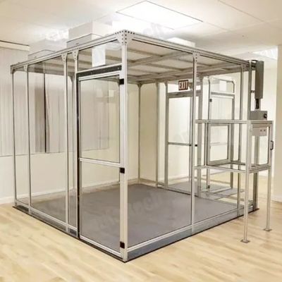 Sala pulita modulare priva di polvere Conclusione della stanza pulita personalizzabile con struttura modulare e filtro HEPA H14