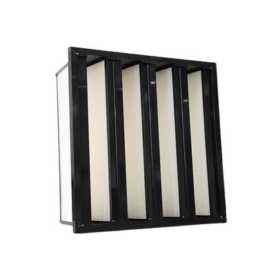 quality Filtro dell'aria a flusso laminare a carbonio attivo V Bank H13 H14 HEPA Mini Pleated per la stanza pulita factory