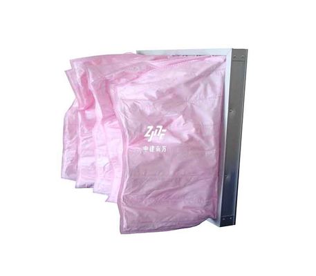 Filtro d'aria di tasca lavabile da fabbrica giallo blu rosa F7 F8 F9 per industria