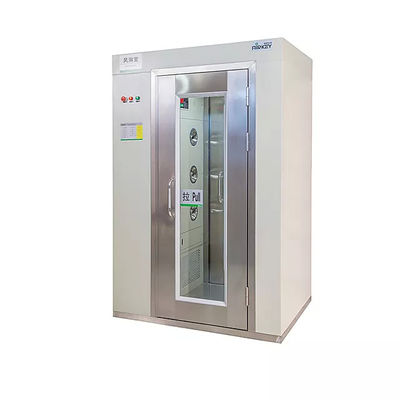 Macchina di pulizia modulare Potenza 3-fan doccia d'aria Sala pulita con schermo a LED Chiusura a rulli Porta e velocità dell'aria rapida 22-25 M/S