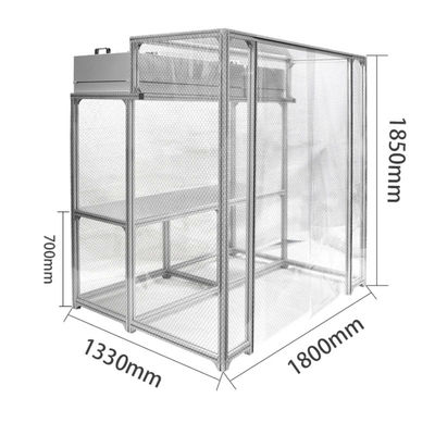 Facile da installare Portable Air Filtration Commercial Booth Seating Bench Con 99,99% 0.3um Porosità E HEPA o ULPA filtri