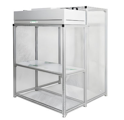 Facile da assemblare flessibilità operativa ed efficienza nello spazio Mini Clean Bench Clean Environment Booth con controlli regolabili del flusso d'aria