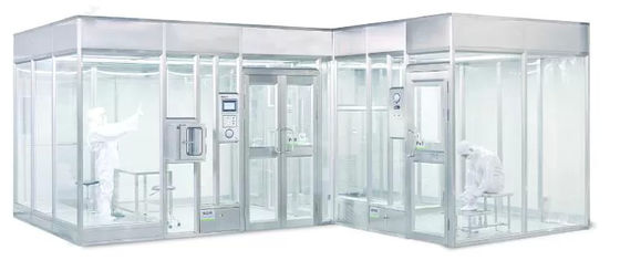 Sala pulita modulare con soffitto Ffu Sistema di filtrazione dell'aria condizionata per il flusso d'aria unidirezionale