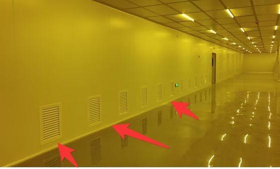 Sala pulita in acciaio inossidabile modulare per la produzione ospedaliera