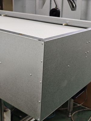 110V/120V 50HZ/60HZ FFU Unità di filtraggio del ventilatore Efficienza 99,99% H14 Acciaio inossidabile / Cornice in alluminio per le vostre esigenze