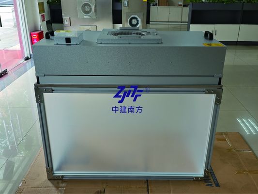 Quadro di piastra acrilica in alluminio FFU Banchetto di lavoro pulito Hepa Fan Filter Unit HEPA H14 per la produzione di semiconduttori puliti e controllati