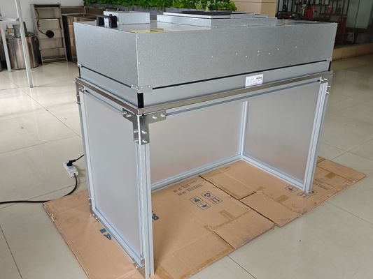1200*600*740MM Dimensione del tavolo Cappuccio laminare con efficienza di filtraggio del 99,99% e materiale acrilico/alluminio