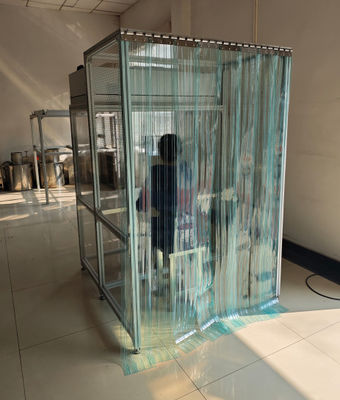 20% 30% di approvvigionamento di aria fresca cabina di stanza pulita con acciaio inossidabile / acciaio galvanizzato e 99,99% 0,3um efficienza filtro