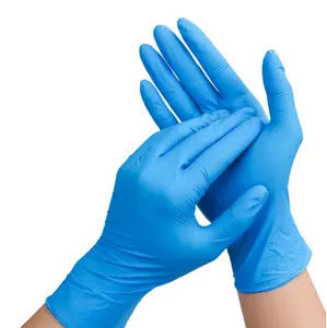 Resistenza all'olio Guanti di nitrile per pulizia, resistenza alla corrosione chimica, bassa allergenicità, superficie liscia