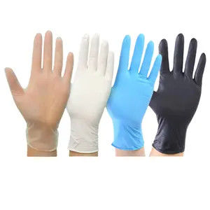 Biofarmaci Guanti monouso per la stanza pulita Classe 100 / Classe 1000 / Classe 10000 Guanti nitrile