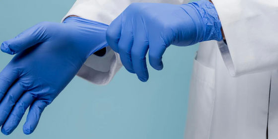 Accessori per la stanza pulita Guanti in nitrile per la ricerca sanitaria