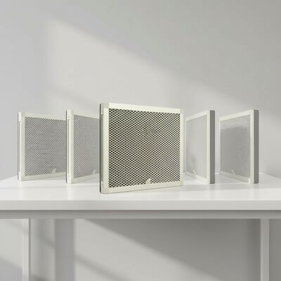 Filtro a pannello HEPA H14 resistente con efficienza del 99,99% e precisione di filtrazione di 0,3um utilizzando supporti in fibra di vetro