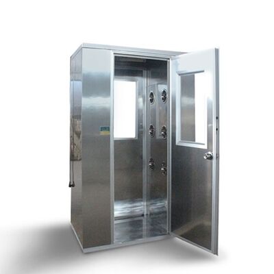 quality Doccia d'aria per ambienti puliti in acciaio inossidabile con efficienza del filtro HEPA ≥ 99,99% e ugello ad alta velocità 22-25 M/s factory